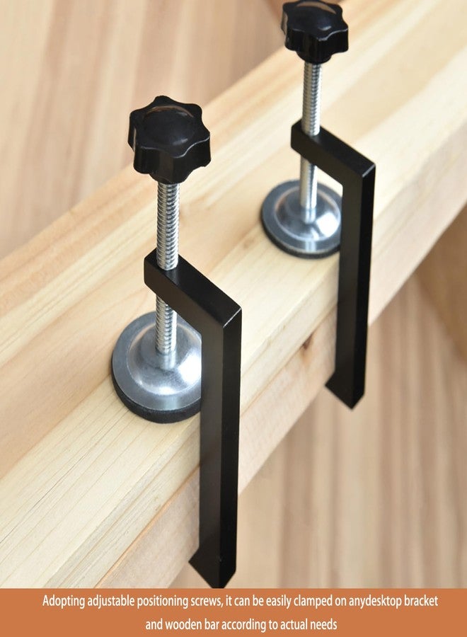kurras C Clamps Mini Heavy Duty C-Clamps Cabinet Face Frame Clamps Claw Clamps for Cabinets C Clamps Heavy Duty Small Desk Clamp with Stable Wide Jaw (4 Pcs) - Image 2