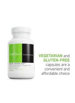 Davinci DAVINCI Labs Hair Effects - Dietary Supplement to Support Healthy Hair Growth and Skin* - with Biotin, Zinc, Copper, Saw Palmetto and Grape Seed Extract - Gluten-Free - 90 Vegetarian Capsules  - Image 5