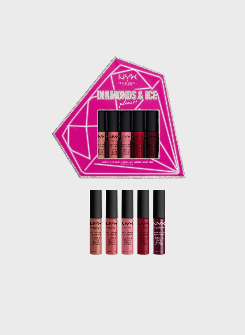 NYX PROFESSIONAL MAKEUP Diamonds & Ice, Please Soft Matte Lip Vault