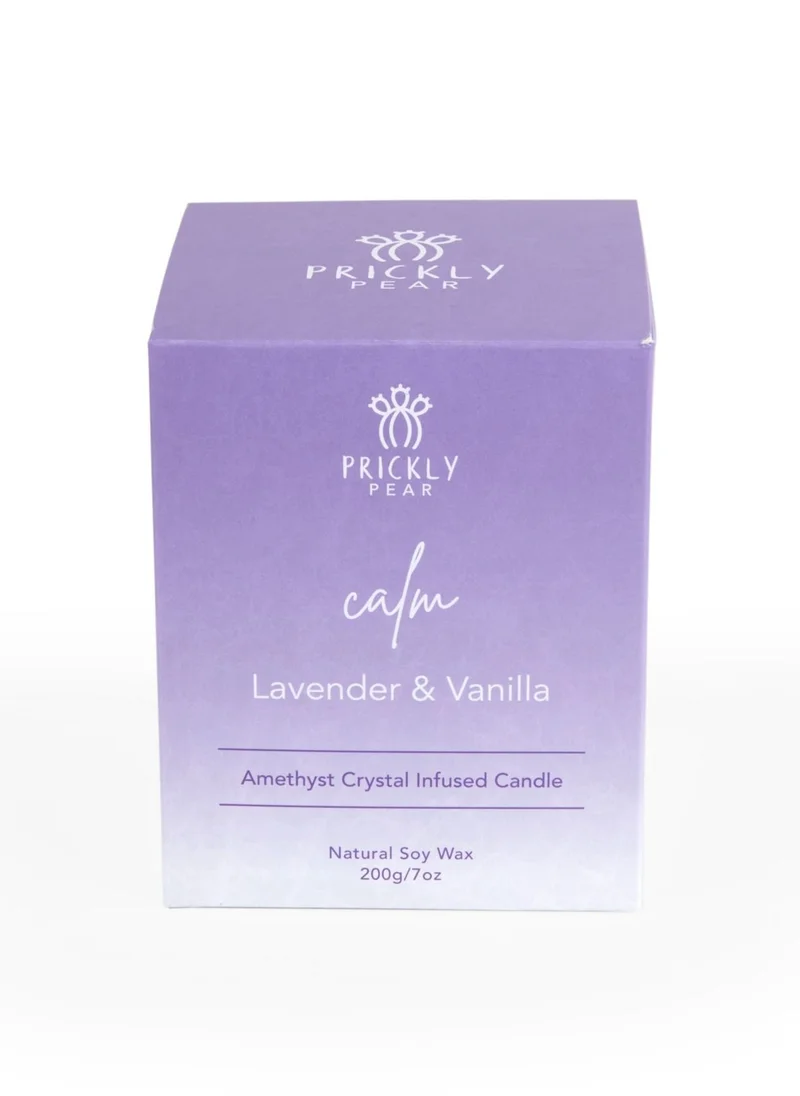 Prickly Pear Prickly Pear 'Calm' Amethyst Crystal Candle