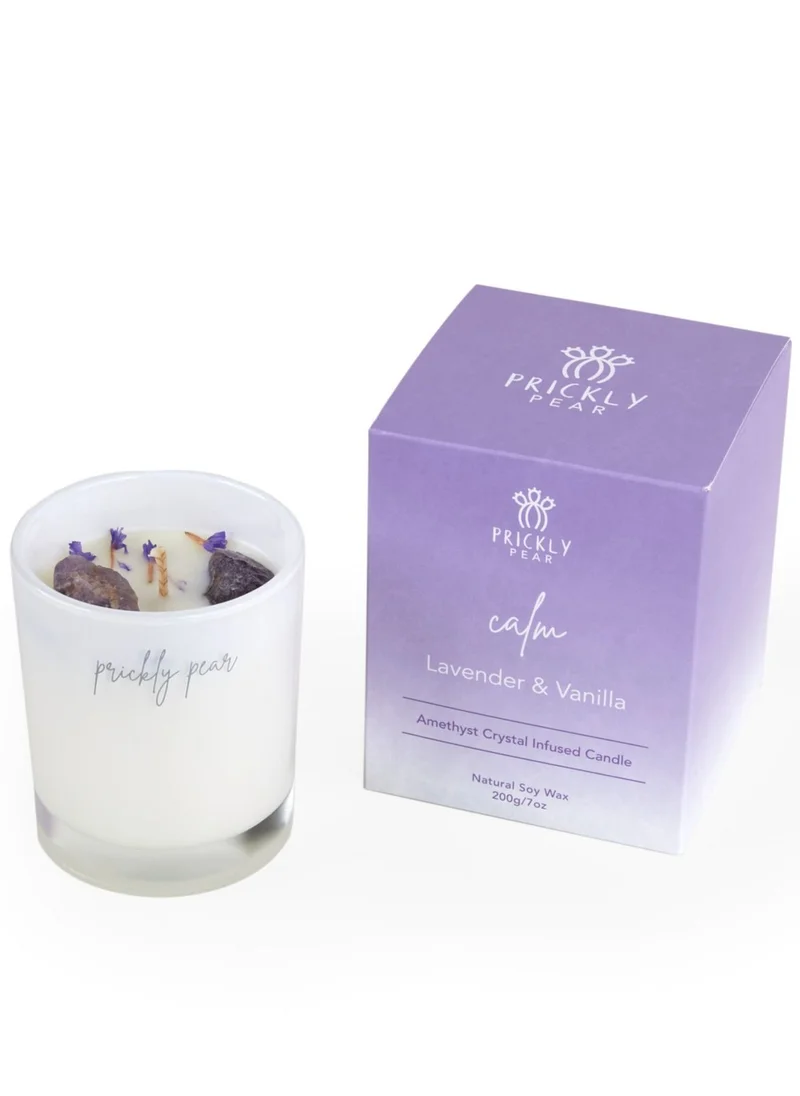 Prickly Pear Prickly Pear 'Calm' Amethyst Crystal Candle