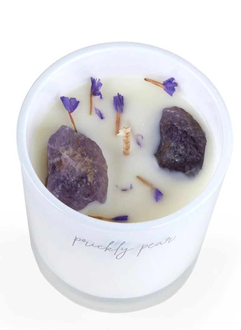 Prickly Pear Prickly Pear 'Calm' Amethyst Crystal Candle