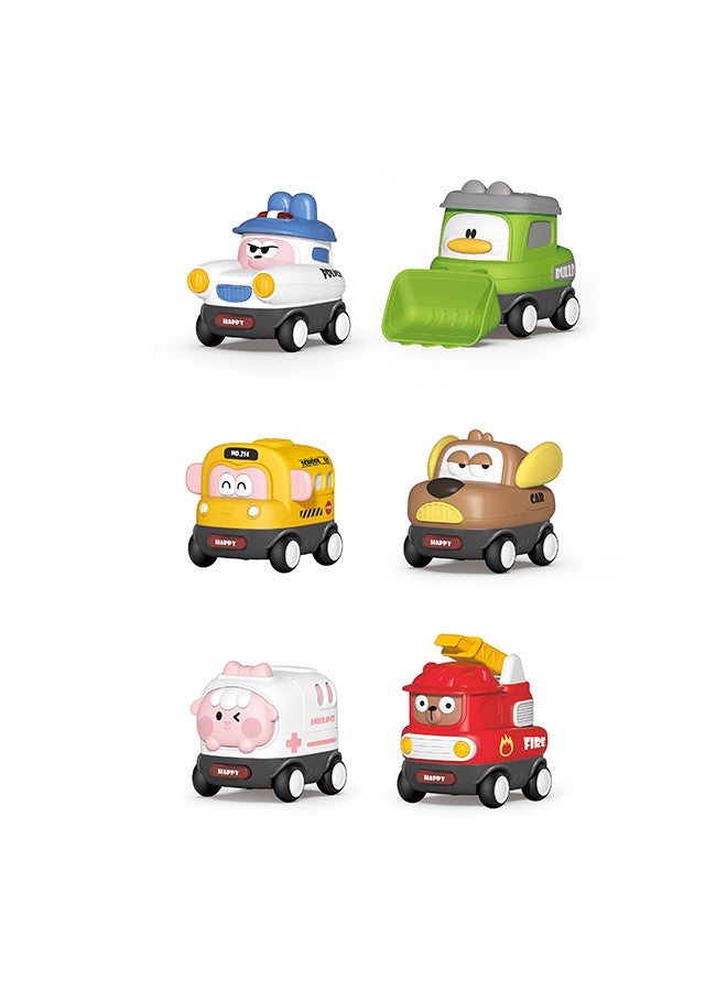 COGNIKIDS Magnetic Inertia Music Car Set (3Pcs) | Fire Truck, Police Car & School Bus | Push & Go Sound Cars With Music & Smart Recognition | Vehicle Toys For Toddlers - Image 3