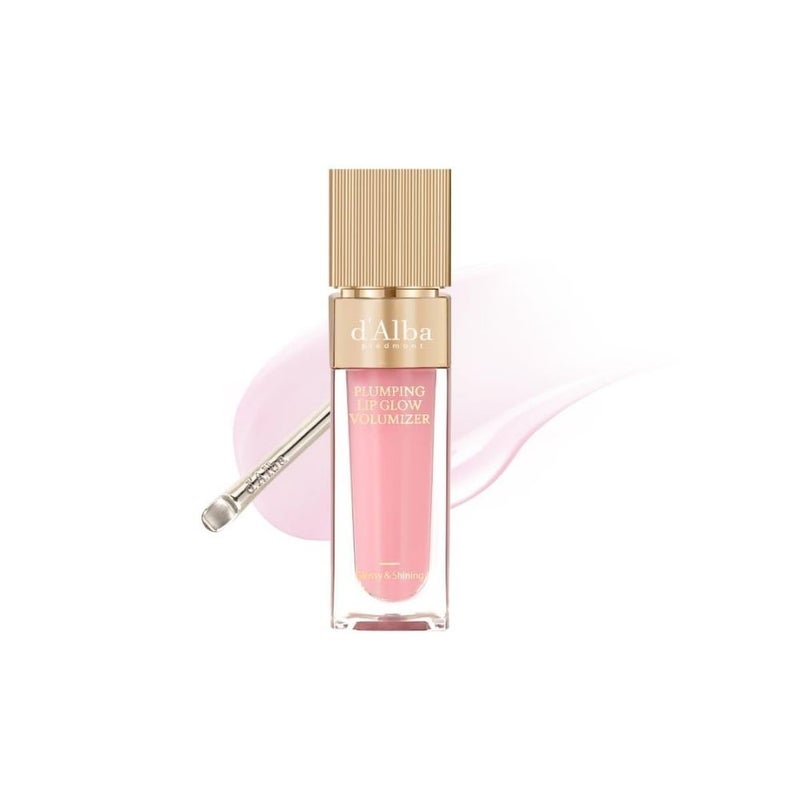 d'Alba Plumping Lip Glow Mood Volumizer Feeble Pink 5ml - Image 1