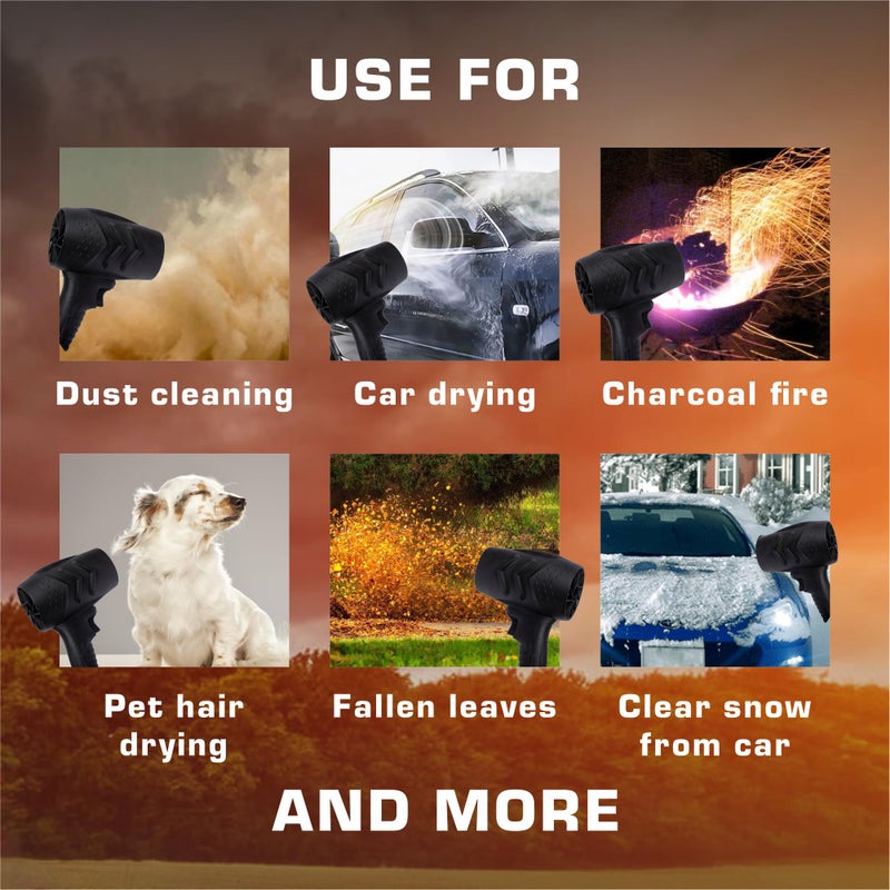 TEKOX Cordless Air Duster for Electronics & Car Detailing â€“ 180,000 RPM High Power, Rechargeable 21V Keyboard Cleaner & Air Blower, 2 Batteries Included - Image 2