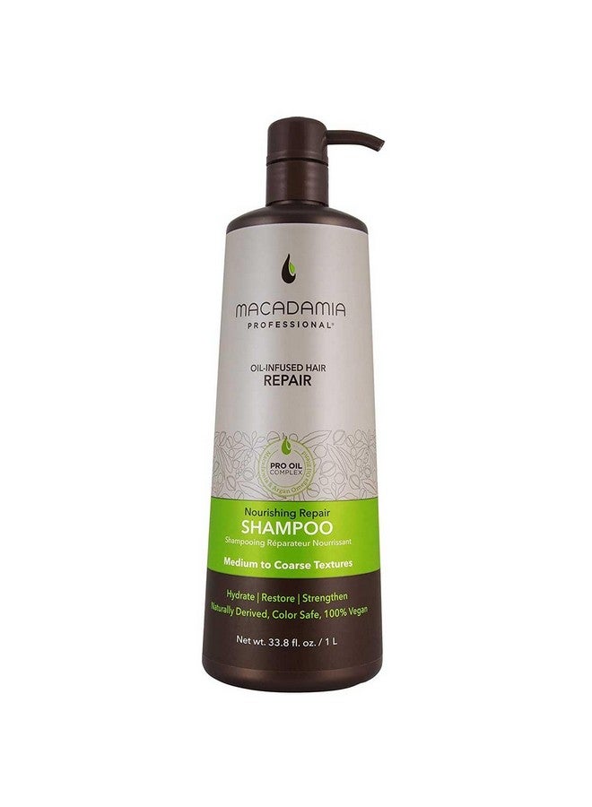 Macadamia Professional Nourishing Repair Shampoo 33.8oz Macadamia Professional Macadamia Oil and Argan Oil for Hydration, Shine, and Color Protection - Image 1