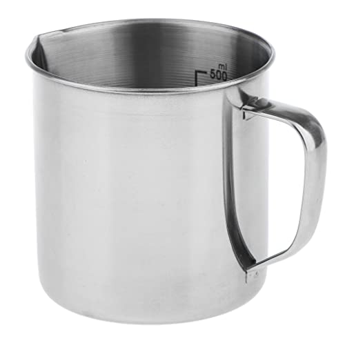 CALANDIS® Stainless Steel Kitchen Lab Handle Water Liquid Measurement Cup Mug 500Ml - Image 2