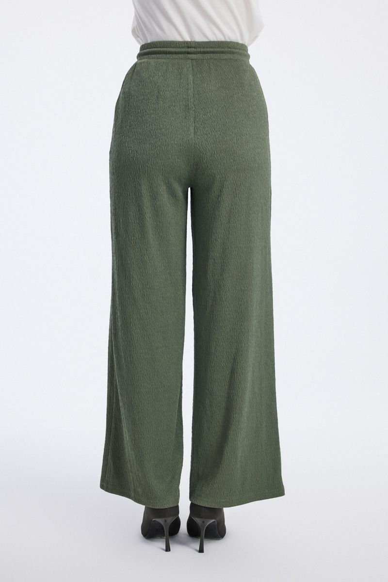 RINA Wide Leg Textured Pants - Image 4