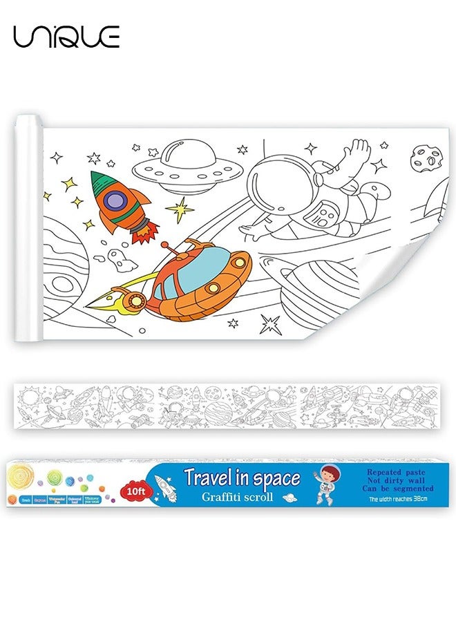 Unique 300x38cm Kids Drawing Paper Roll, Coloring Paper Roll Painting Color Filling Paper, Coloring Poster Drawing Roll Coloring Book DIY Art Crafts for Preschool Kindergarten Classroom  - Image 2