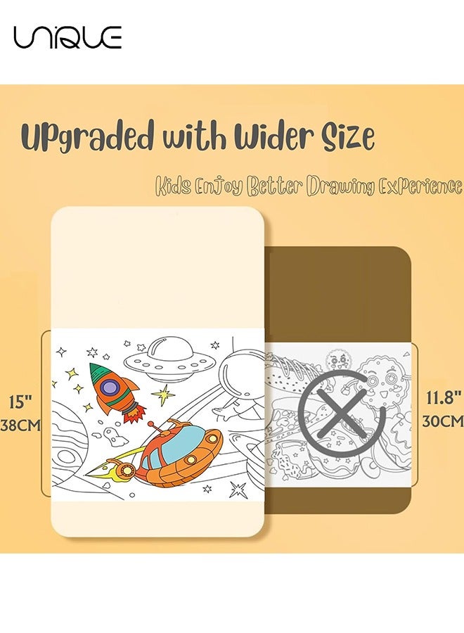 Unique 300x38cm Kids Drawing Paper Roll, Coloring Paper Roll Painting Color Filling Paper, Coloring Poster Drawing Roll Coloring Book DIY Art Crafts for Preschool Kindergarten Classroom  - Image 3
