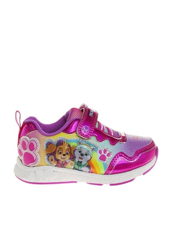 Josmo Paw Patrol Girl Lighted Sneakers (Toddler/Little Kid), Fuchsia, 11 - Image 1