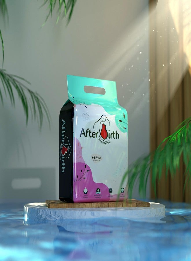 Afterbirth Disposable Maternity Pads|Set of 4 Pads and 1 Fixator|Super Absorption|Anti-Bacterial|Freshness Throughout the Day|Ultra Comfortable|Easy to Use|Comes with Free Disposable Fixator|30 Pieces - Image 4