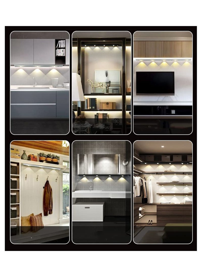Hawaii - Motion Sensor Light LED Rechargeable Cabinet Lights Ultra Thin Induction Night Light Wireless Lighting for Wardrobe Cupboard Kitchen Bookshelf Showcase Pantry and Wine Cabinet 40CM White - Image 1