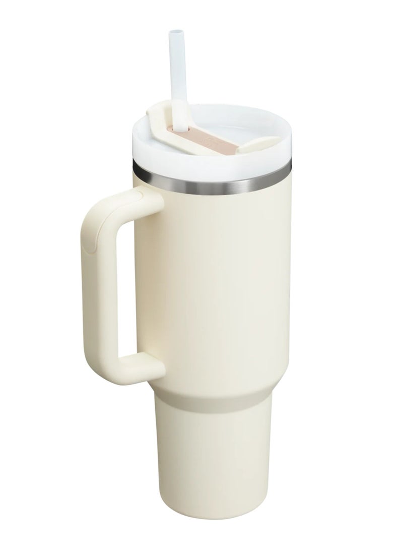 ستانلي كوب سفر كبير للغاية من ستانلي كوينشر ، مصنوع من الفولاذ المقاوم للصدأ معزول، كوب سفر للسيارة، كوب قهوة مثلج، كوب مشروبات رياضية خارجية، كوب مكتب - Image 2