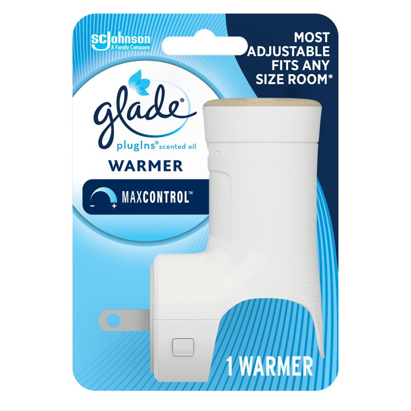 Glade PlugIns Air Freshener Warmer, Scented and Essential Oils for Home and Bathroom, Up to 50 Days on Low Setting - Image 1