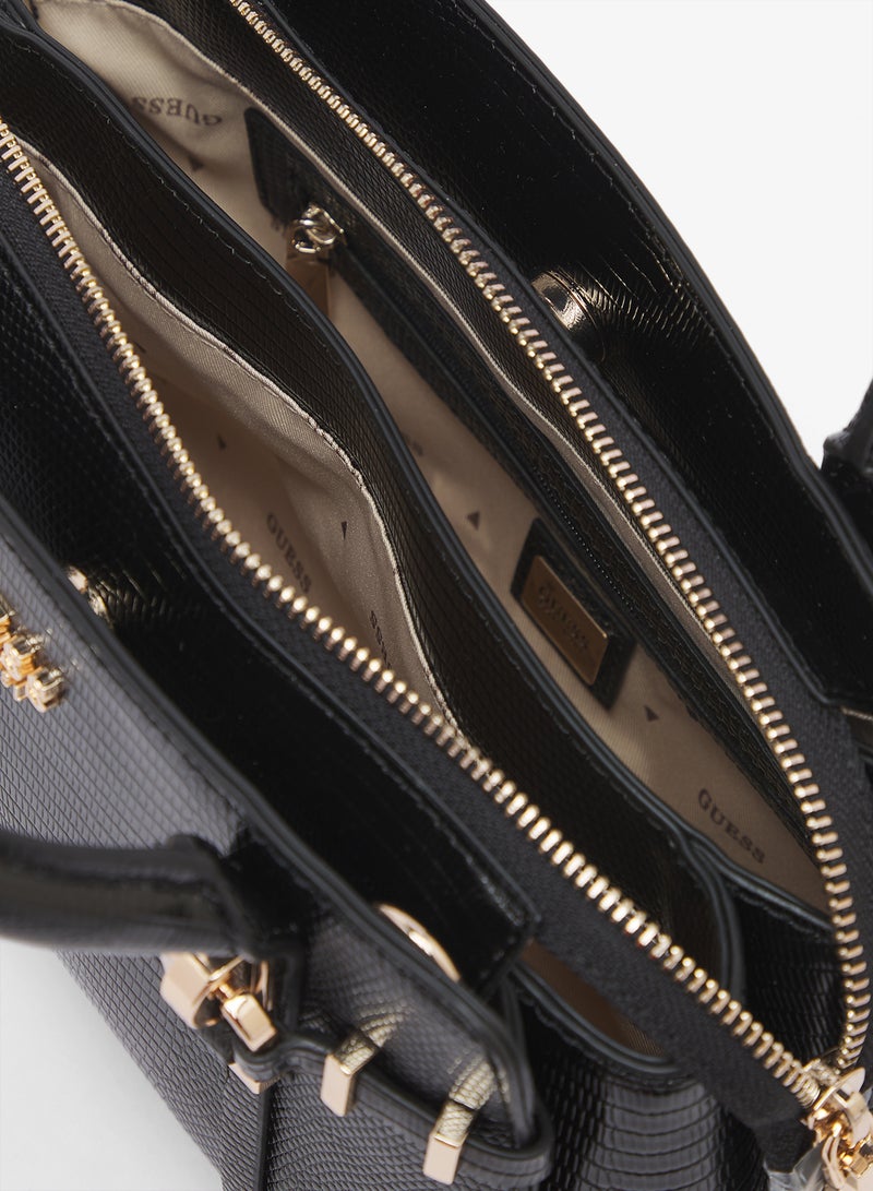 GUESS Leona Small Satchel Bag - Image 4