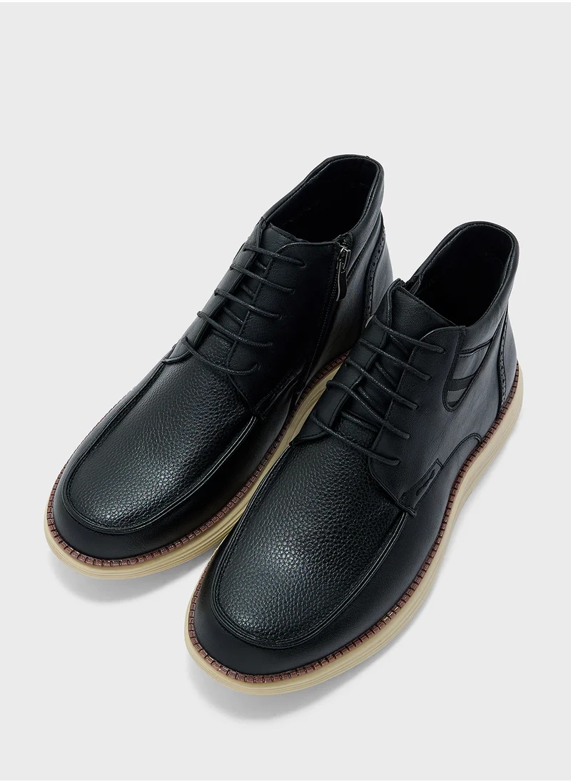 روبرت وود Light Weight Casual Moc Toe Boots