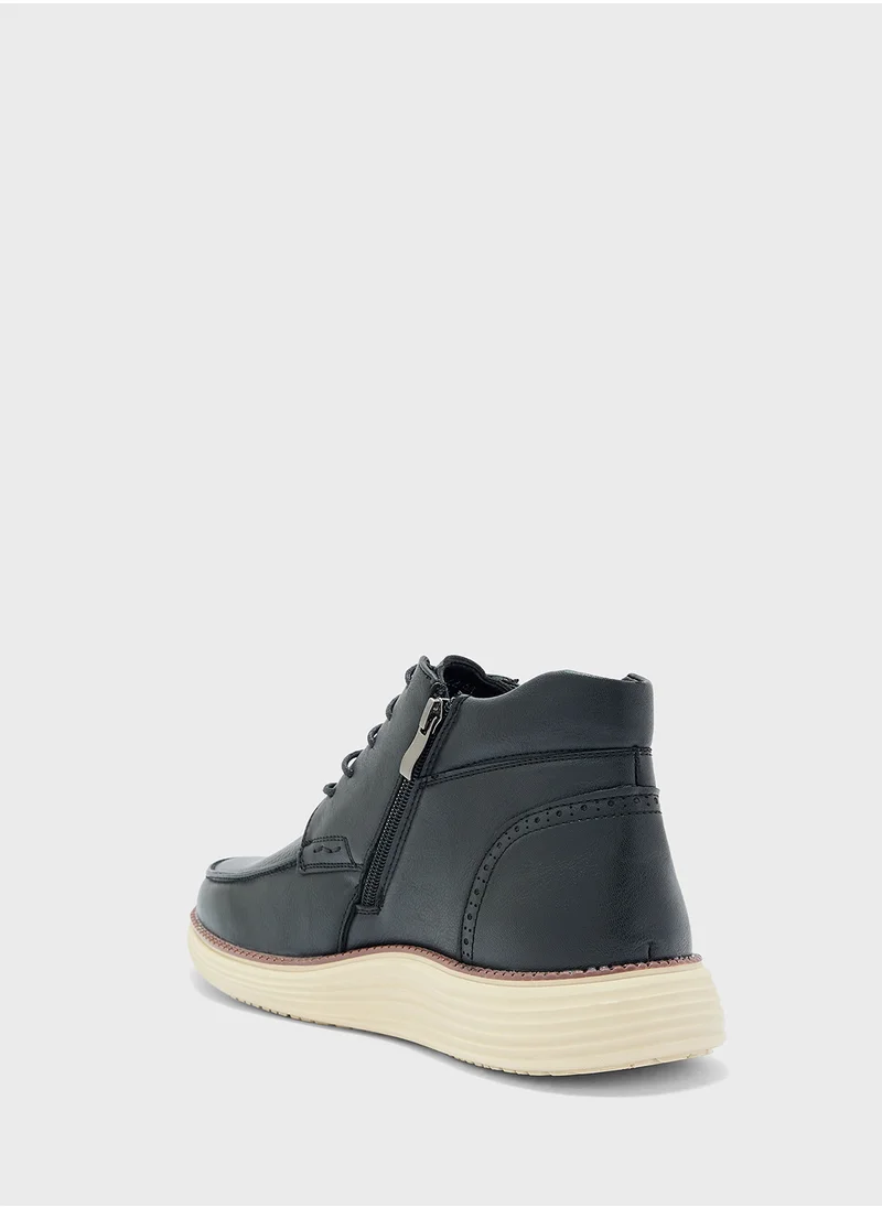 روبرت وود Light Weight Casual Moc Toe Boots