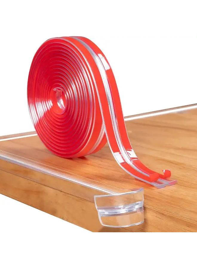 393.7 بوصة واقي زاوية شفاف مضاد للاصطدام ذاتي اللصق حامي الأثاث والحوائط - Image 1