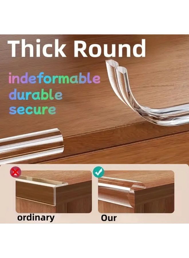 393.7 بوصة واقي زاوية شفاف مضاد للاصطدام ذاتي اللصق حامي الأثاث والحوائط - Image 5