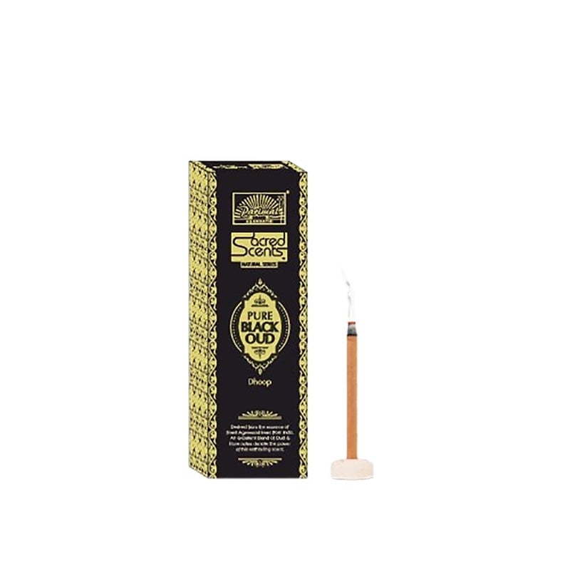 Parimal (O6) - Sacred Scents Pure Black Oud Dhoop Sticks | Pack of 6 | Dhoop Holder Inside | Premium Dhoop Sticks | 270 G | - Image 1