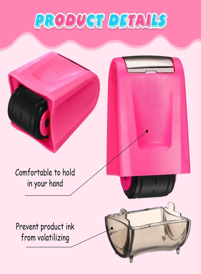 Sherr Roller Stamps for Teacher Classroom Must Haves Dashed Line Handwriting Stamp Roller Back to School Gift for Kid Preschool Kindergarten Special Education Must Haves(Pink) - Image 5