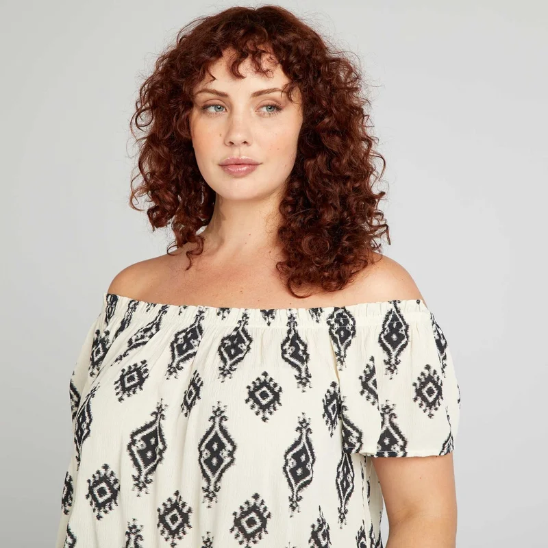 كيابي بلوزة مقاس كبير للنساء