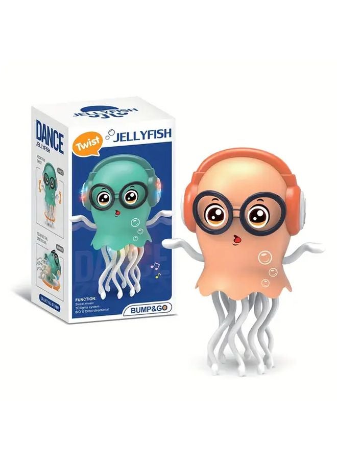 Orange Dancing Octopus Toy With Dynamic Music And Cool LED Light Effects - Image 1