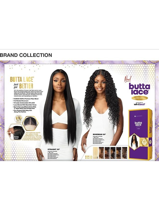 Sensationnel BUTTA lace wig - extra wide lace front parting space with preplucked natural illusion hairline lace wig Human hair Blend mixed - BOHEMIAN 28 (1) - Image 3