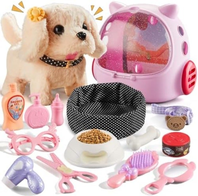 Vanvimen 16-Piece Interactive Robot Dog Toy Set for Girls and Boys, Ages 3-8, Perfect Birthday Gift - Image 3