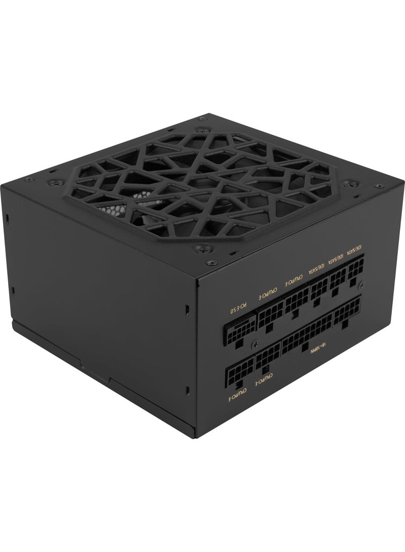 AeroCool مزود الطاقة AERO GOLD 850W V.2 الأسود | متوافق مع ATX 3.1 و PCIe 5.1 | معتمد 80 PLUS ذهبية | مزود طاقة كامل التعديل | موصل 12V-2x6 | مكثفات يابانية 105°C | تذبذب <50mV | مروحة HDB صامتة 120mm | مزود طاقة عالي الكفاءة للكمبيوتر | حماية متعددة (OVP/UVP/OCP/OPP/SCP/OTP) | إدارة كابلات نظيفة | تصميم مدمج 140mm | سلك طاقة من الاتحاد الأوروبي متضمن - Image 4
