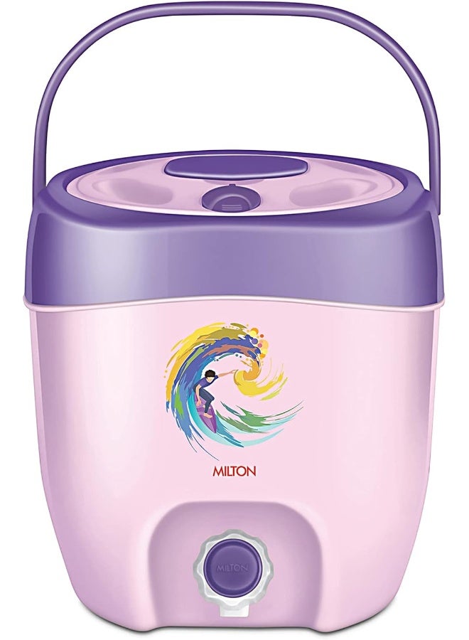 Milton Kool Seal Water Jug 6 Litre – Plastic Insulated Water Dispenser with PU Insulation, BPA Free, Food Grade, Keeps Water Cool for Long Hours, Easy to Carry – Purple - Image 1