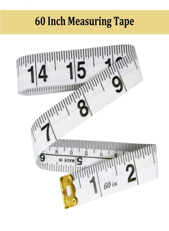 EACOZY Tailor Measuring Tape, 2PCS Sot Measuring Tape, 60” Measuring Tap for Body Cloth Sewing, Centimeter and Inch Tape Measuring, Flexible - Image 2