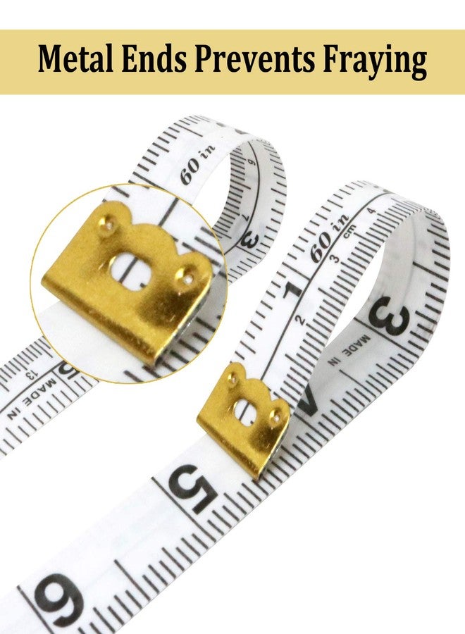 EACOZY Tailor Measuring Tape, 2PCS Sot Measuring Tape, 60” Measuring Tap for Body Cloth Sewing, Centimeter and Inch Tape Measuring, Flexible - Image 4