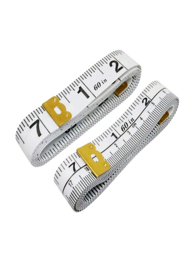 EACOZY Tailor Measuring Tape, 2PCS Sot Measuring Tape, 60” Measuring Tap for Body Cloth Sewing, Centimeter and Inch Tape Measuring, Flexible - Image 1