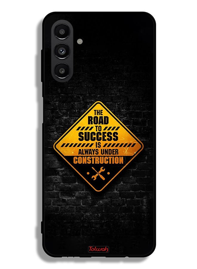 Tolwak Samsung Galaxy A04s Protective Case Cover The Road To Success Is Always Under Construction - Image 1