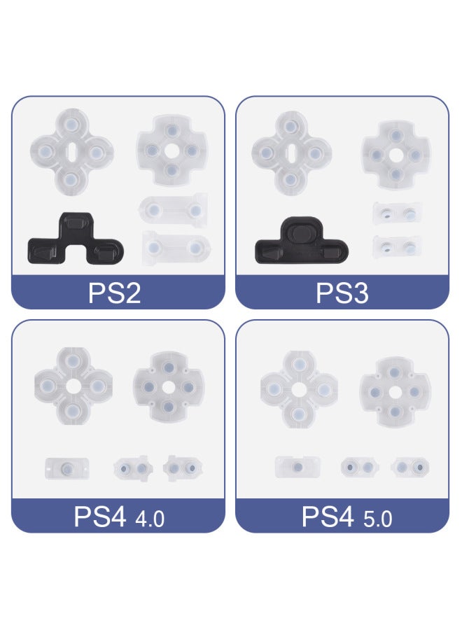 Loquat PS4 Handle Conductive Adhesive PS2/3 Game Handle on Soft Pad PS4 Handle Pad Repair Accessories-Product Color:PS4 1.0 - Image 2