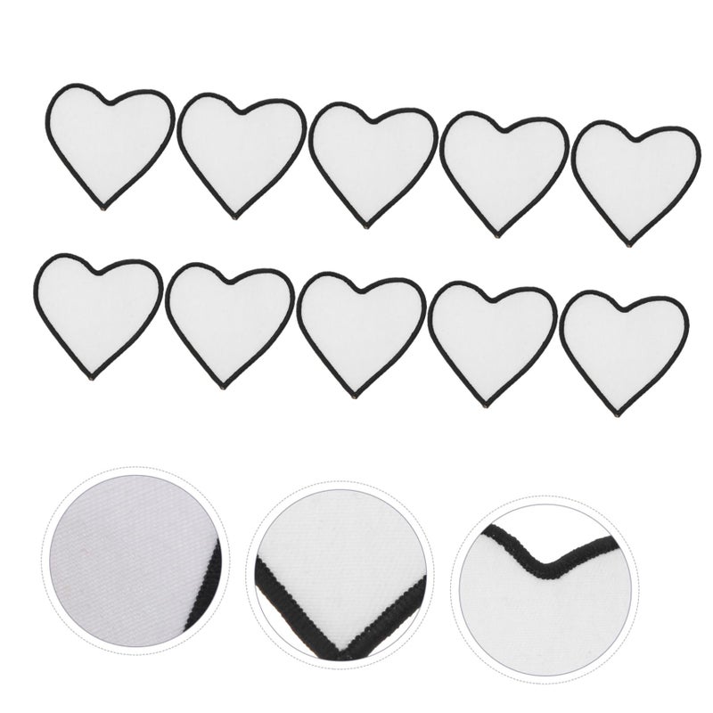 10Pcs DIY Sublimation Patches Blank Iron On Heat Transfer For Clothing Crafts - Image 4