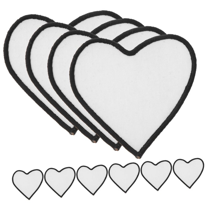 10Pcs DIY Sublimation Patches Blank Iron On Heat Transfer For Clothing Crafts - Image 2