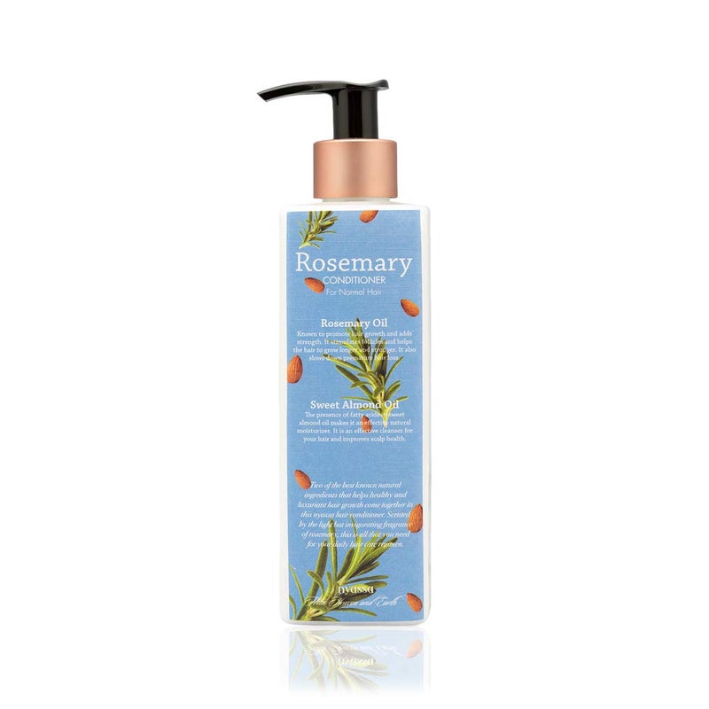 Nyassa Rosemary Conditioner 250 ml Rosemary Extracts and Sweet Almond Oil a natural solution for healthy hair No ParabensSulfatesSiliconsCruelty free