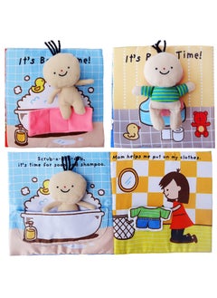 Generic JJOVCE Baby Cloth Book Early Education Can Bite Enlightenment Habit Develop Toilet Bath Book Ringing Paper Tearable Toy-Color:Ocean Pairing-Specifications:Standard  - Image 2