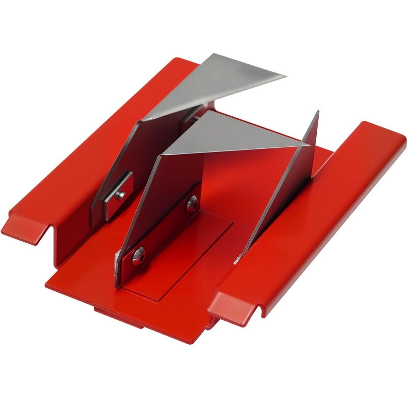 Sumglicie DT15C 1.5" Cut-Off Duct Board Cutting Tool â€” Heavy-Duty HVAC Hand Tool for Straight & End Cuts on Duct Board, Red Steel Sled Frame, Replaceable Heat-Treated Stainless Blades - Image 1
