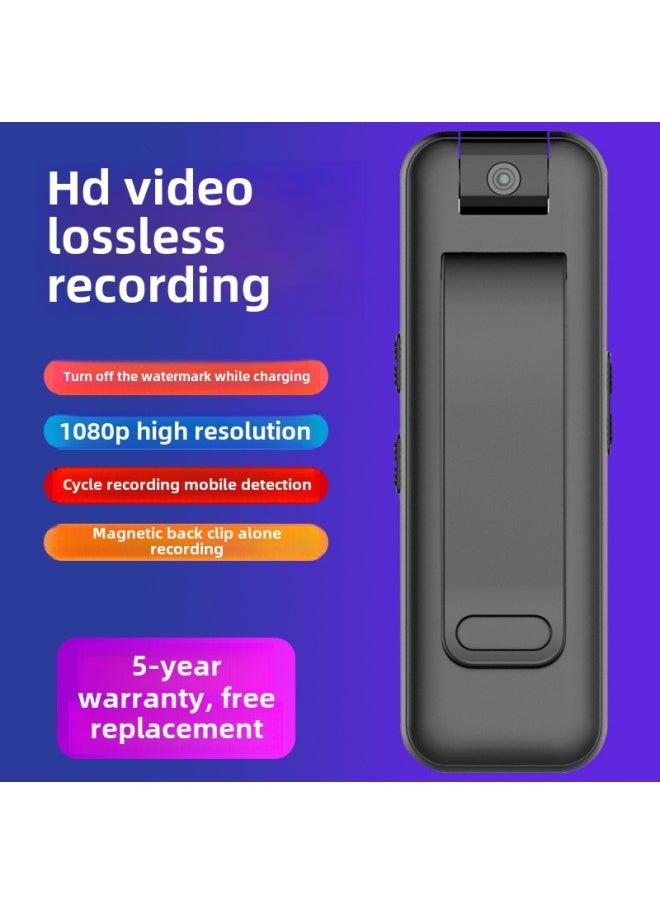 Generic Professional Video Recorder 1080P Camera Video Artifact Back Clip Recording Law Enforcement Recorder Anti-shake Riding Equipment-Body Color:D7 Back Clip 180 Degree Rotation Without Memory - Official Standard Configuration  - Image 5