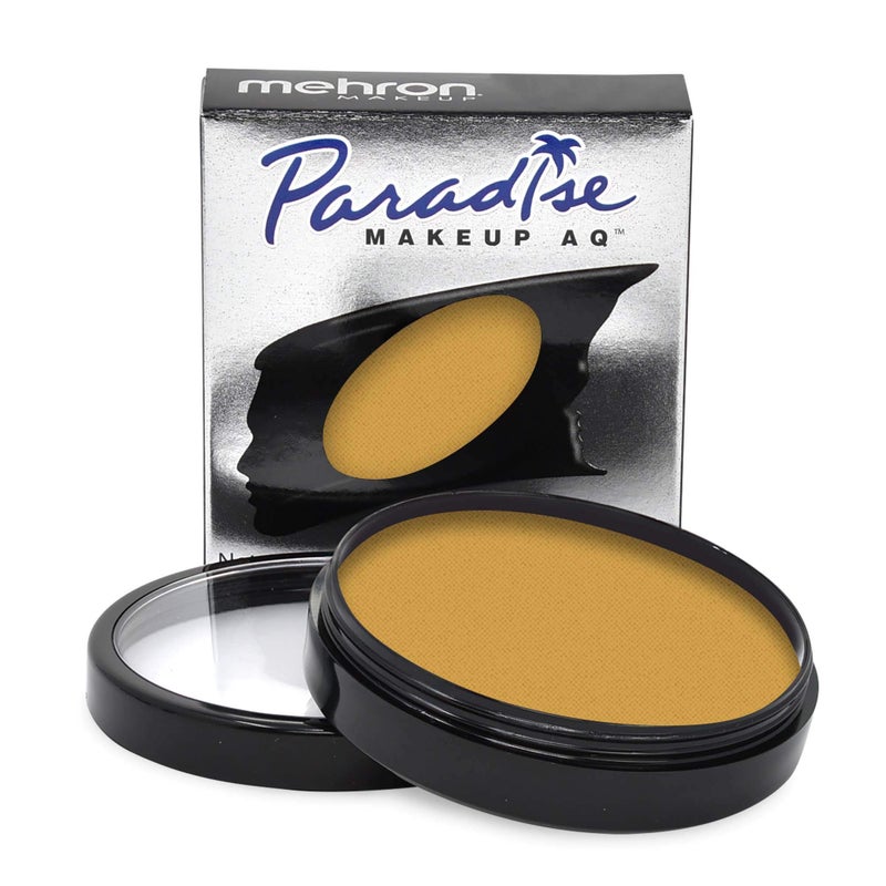 Mehron Makeup Paradise Makeup AQ Pro Size | Stage & Screen Performance, Face & Body Painting, Beauty, Cosplay, and Halloween | Water Activated Face Paint, Body Paint 1.4 oz (40 g) - Dijon - Image 1