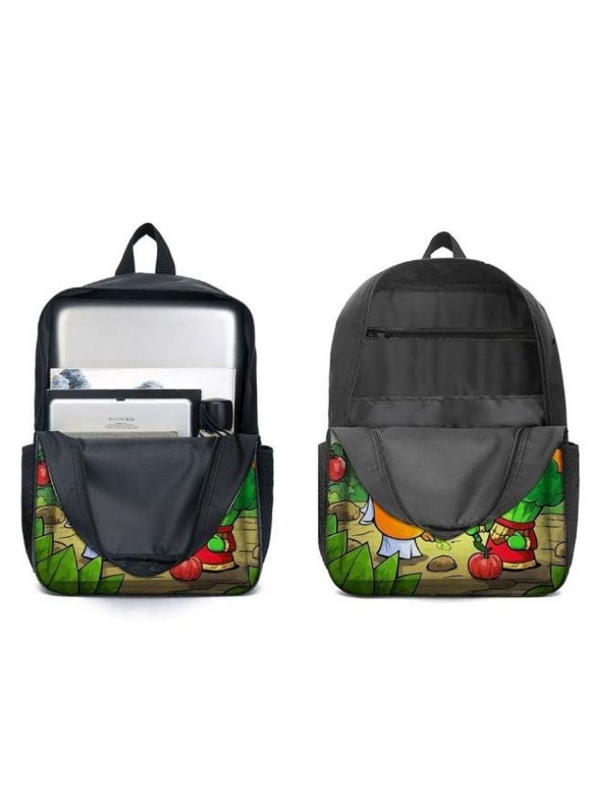 Three-piece set of cartoon characters (schoolbag, for students) - 560