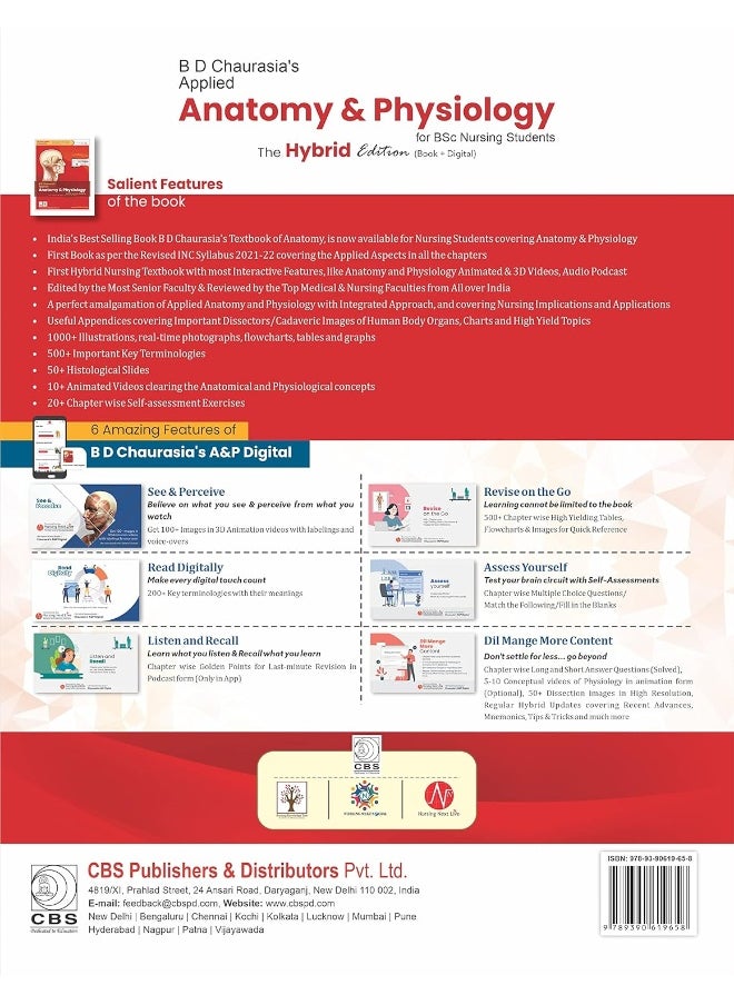 null - BD CHAURASIA'S APPLIED ANATOMY AND PHYSIOLOGY FOR BSC NURSING - Image 1