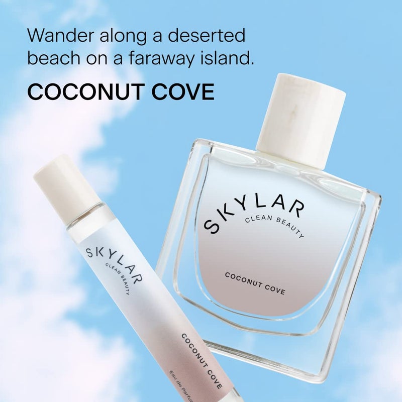 Skylar Coconut Cove Eau de Parfum - Hypoallergenic & Clean Perfume for Women & Men, Vegan & Safe for Sensitive Skin-Fruity Fresh Perfume with Notes of Bergamot, Coconut & Ambrox - 10mL /0.33 Fl oz - Image 2