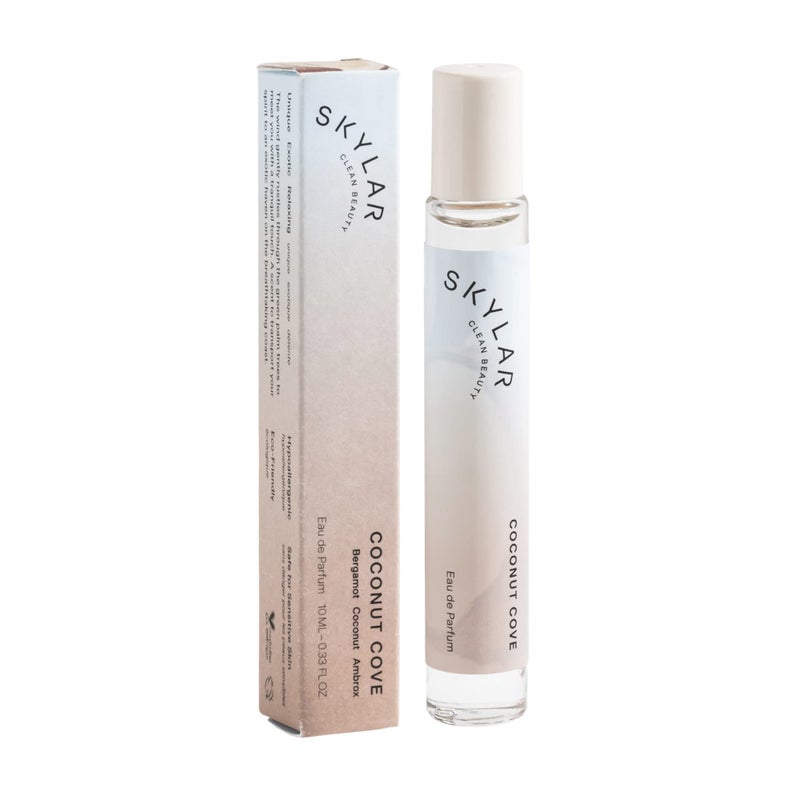 Skylar Coconut Cove Eau de Parfum - Hypoallergenic & Clean Perfume for Women & Men, Vegan & Safe for Sensitive Skin-Fruity Fresh Perfume with Notes of Bergamot, Coconut & Ambrox - 10mL /0.33 Fl oz - Image 1