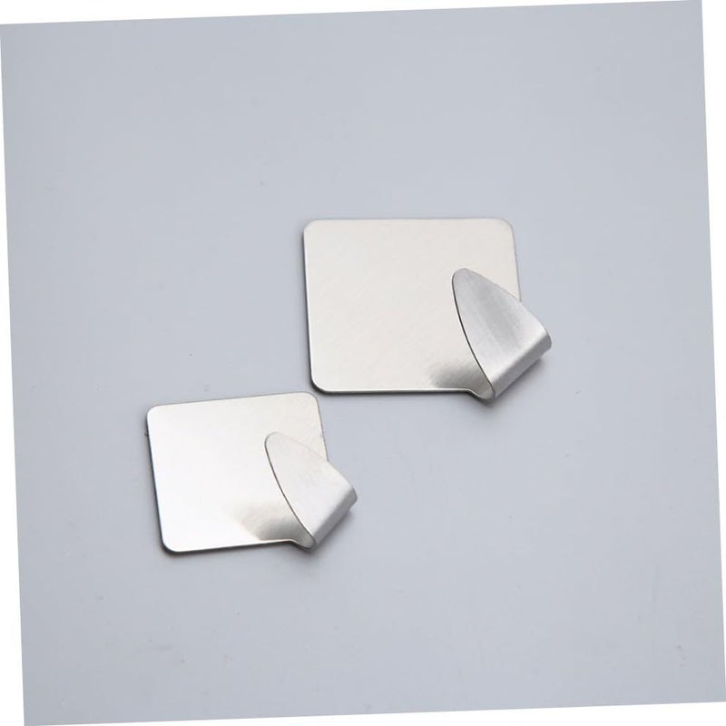 12 Sets Diamond Shape Stainless Steel Wall Hooks for Bathroom Kitchen Dressing Room 2 - Image 3