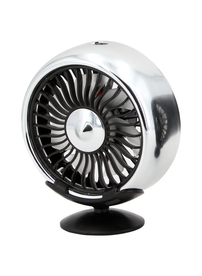 jaexest USB Car Vent Fan – 3-Speed Clip-On Fan with LED Light | Foldable Quiet Portable Cooler for Vehicles, Vans, Trucks, SUVs & RVs – Car Air Circulator for Front & Backseat Passengers – Black - Image 1
